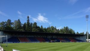 Den läktare som står under tak är museiskyddad och ska bevaras. Sandvikens fotbollsstadion