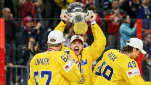 Sverige firar VM-guldet i Köln.