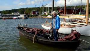 Tage Gustafsson har deltagit i nästan alla Small Ships' Race som har ordnats. Han återkommer varje år för stämningen under festivalen. En