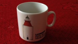 Pirkkos kaffemugg väntar på att hon ska komma hem igen. Så här ser Pirkkos kaffemugg ut