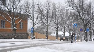 Korsningen av Alexandersgatan och Runebergsgatan i Borgå.