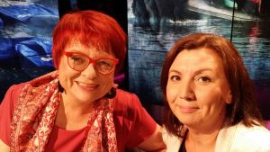 Tarja Cronberg och Emina Arnautovic Tarja Cronberg och Emina Arnautovic i Obs debatt