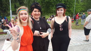Sara Byskata, Mirka Johansson och Ida Björklund. Sara Byskata, Mirka Johansson och Ida Björklund.