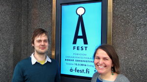 Richard Jensen och Filippa Hella hör till arrangörsgardet för festivalen. festivalarrangörer