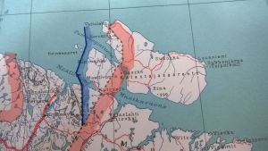 Maanmittauslaitoksen kartta, jossa näkyy Kalastajasaarento.