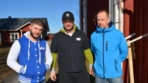 Amir, Tomislav Krstevski och Mats Nylen. Amir, Tomislav Krstevski och Mats Nylen.