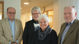 Bengt Ölander, Pia Kytö, Babbe Ölander och Pati Limnell är redo att agera extraföräldrar för årets kandidater Bengt Ölander, Pia Kytö, Babbe Ölander, Patrik Limnell