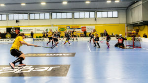 Fanny Holmberg sätter in PSS tredje mål Fanny Holmberg skjuter mål för PSS.