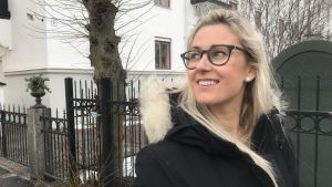 Alexandra Erling berättar att hon ofta hör både finlandssvenska och finska på stan i Uppsala. Alexandra Erling.