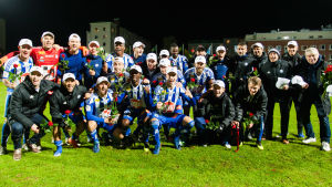 Ligaguld för HJK 2018. HJK firade det säkrade ligaguldet i Tammerfors dem 26 september.
