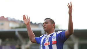 20-årige Morelos gjorde 16 mål ifjol. Alfredo Morelos, HJK-KuPS, augusti 2016.