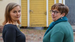 Hanna Lindholm och Ewa-Maria Wiik hade hoppats på längre arbetsro för Haddom skola. Hanna Lindholm och Ewa-Maria Wiik
