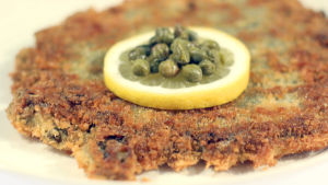 Kenneth Nars grönkålschnitzel Schnitzel gjord av grönkål enligt Kenneth Nars recept.