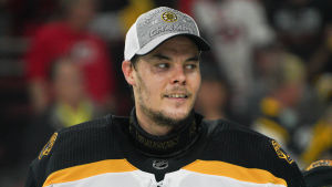 Tuukka Rask. Tuukka Rask är en stark kandidat för priset som slutspelets bästa spelare.