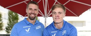 Antti Ruuskanen och Oliver Helander utgör Finlands manliga spjutduo i Berlin. Antti Ruuskanen och Oliver Helander.