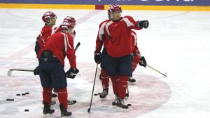 Borgströms HIFK ligger femma i serien. Henrik Borgström på HIFK:s A-juniorträningar 12.1.16
