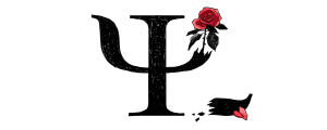Kuvituskuva: psi-symbooli ja ruusu