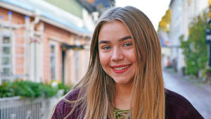 Linnea Skog bor i Borgå men går i Sibbo gymnasium (arkivbild). Linnea Skog