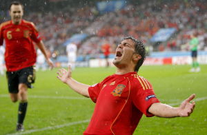 David Villa skyttekung 2008. David Villa skyttekung vid EM 2008.