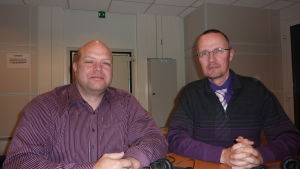 VNUR:s ordföranden Jan-Erik Gustafsson och styrelsemedlemmen Dan Idman. Jan-Erik Gustafsson och Dan Idman.