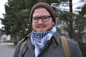 Studerandekårens ordförande Daniel Nenonen önskar sig en smidigare webbtjänst inom Novia.