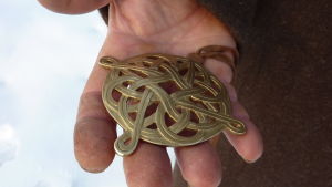 En talisman som Grünwald själv har lagat. Martin Grünwald har smitt sin egen talisman