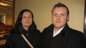 Ann-Christine Friberg och Per Björkman från Raseborgs juniorhandelskammare Ann-Christine Friberg och Per Björkman från Raseborgs juniorhandelskammare