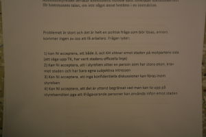 Utdrag ur det mångomtalade papperet som sändes mellan Lovisapolitikerna Keskimäkifallet