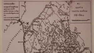 Karta över Österbotten vid tiden för Stora ofreden Rysk karta över Kvarkenområdet från Stora ofredens tid
