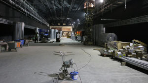 Mattby metroperrong under konstruktion.