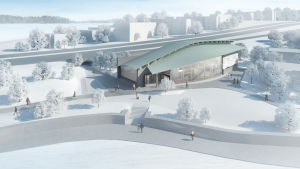 Björkholmens metrostation.