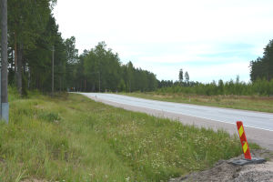 Riksväg 25 i Mjölbolsta.