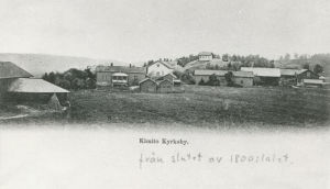 Gammalt fotografi på hur det såg ut i Kimito i slutet av 1800-talet.