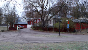 gamla trähus på gamla malmen i pargas