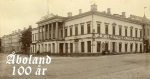 Gammal bild på Åbo Akademis huvudbyggnad.