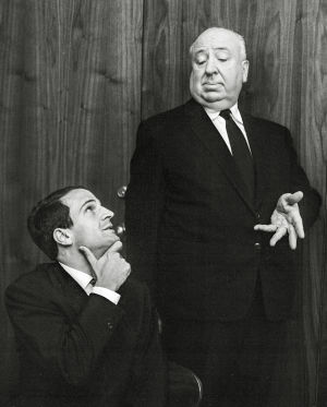 François Truffaut ja Alfred Hitchcock. Kuva dokumenttielokuvasta Hitchcock/Truffaut