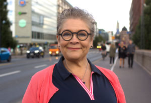 PAMin puheenjohtaja Ann Selin PAMin puheenjohtaja Ann Selin hymyilee suoraan kameralle