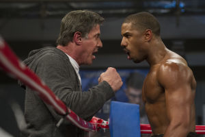 Sylvester Stallone valmentaa Rocky-elokuvista tutun Apollo Creedin poikaa elokuvassa Creed: The Legacy of Rocky. Sylvester Stallone valmentaa Rocky-elokuvista tutun Apollo Creedin poikaa elokuvassa Creed: The Legacy of Rocky.