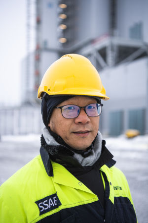 Martin Pei är ordförande för Hybritprojektet som SSAB, LKAB och Vattenfall jobbar med. Porträtt på Martin Pei