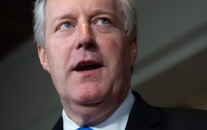 Mark Meadows har uppträtt mycket lojalt mot Trump ända sedan Trumps valkampanj. Bilden tagen 31.10.2019. Mark Meadows har uppträtt mycket lojalt mot Trump ända sedan Trumps valkampanj. Bilden tagen 31.10.2019.