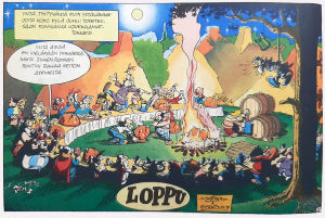 Asterix ja rahapata (juhlat tulen äärellä).