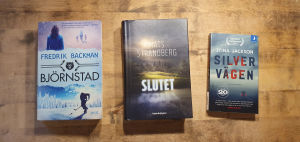 Axels boktips Böckerna Björnstad av Fredrik Backman, Slutet av Mats Strandberg och Silvervägen av Stina Jackson