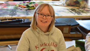 Janina Egger tyckte om när riksdagskandidaterna berättade om sina jobb och sina familjer. Janina Egger
