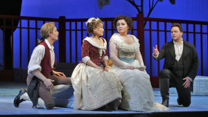 Pedrillo (Brenton Ryan). Blonde (Kathleen Kim). Konstanze (Albina Shagimuratova). Belmonte (Paul Appleby). Mozart Ryöstö