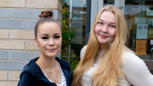 Ina Nordström och Nelly Lehtinen ska snart ut på praktik i höst. Nelly Lehtinen och Ina Nordström.