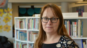 Karolina Zilliacus, bibliotekchef i Pargas. Pargas bibliotekschef Karolina Zilliacus.