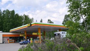 Bensinstationen i Näse finns på ett grundvattenområde. ABC-stationen i Näse maj 2018