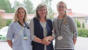 Johanna Strandén-Lindroth, Ann-Christin Elmvik och Betty Helander ser fram emot att komma igång med arbetet på riktigt. Johanna Strandén-Lindtroth, Ann-Christin Elmvik, Betty Hellander