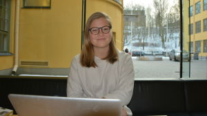 Matilda Holmström tror det kan bli trångt om saligheten i framtiden. Matilda Holmström i ASA-huset.