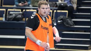 Richard Sundberg spelade stabilt mot Österrike. Richard Sundberg inför kvalmatchen mot Österrike.